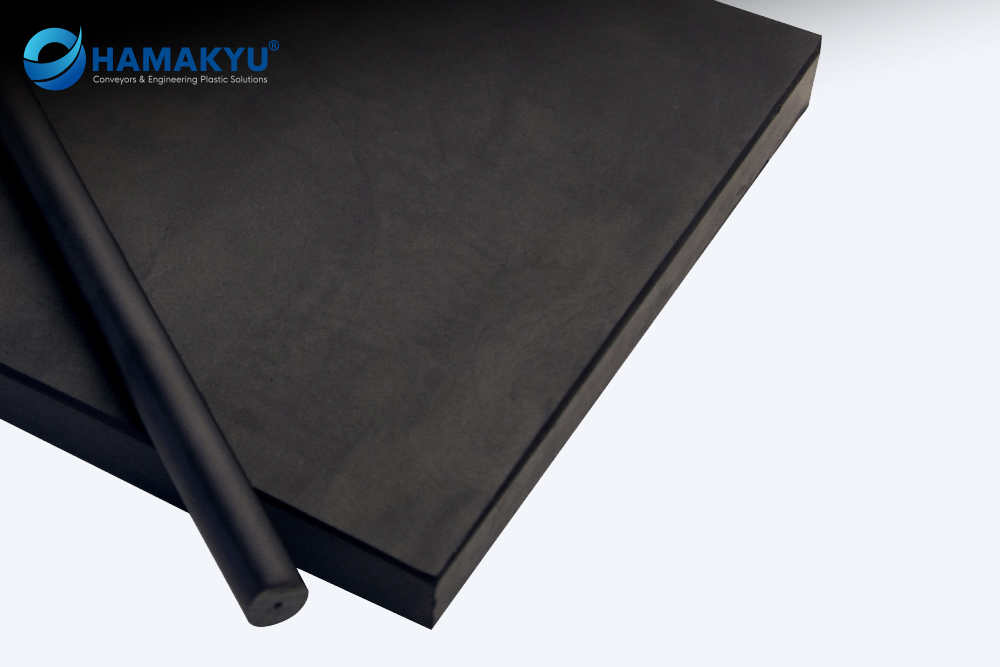 Duratron® CU60 PBI Black Plate, Size: 12.7x305x305mm, Origin: MCAM/USA