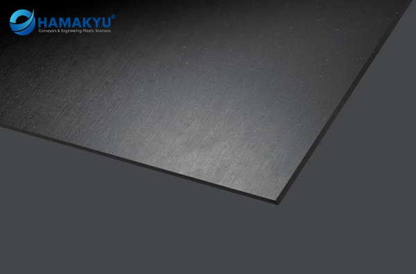 TIVAR® ECO confetti fine black UHMW-PE Black Plate, Size; 40x1220x3050mm, Origin: MCAM/Germany