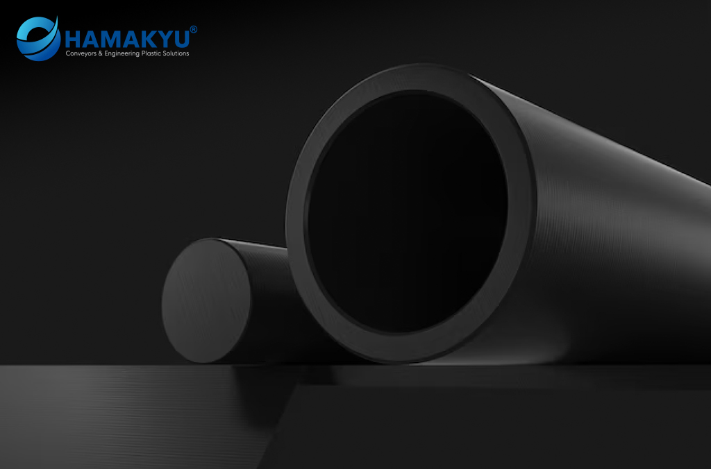 TIVAR® DrySlide UHMW-PE Black Plate, Size:15x1010x2020mm, Origin: MCAM/Belgium