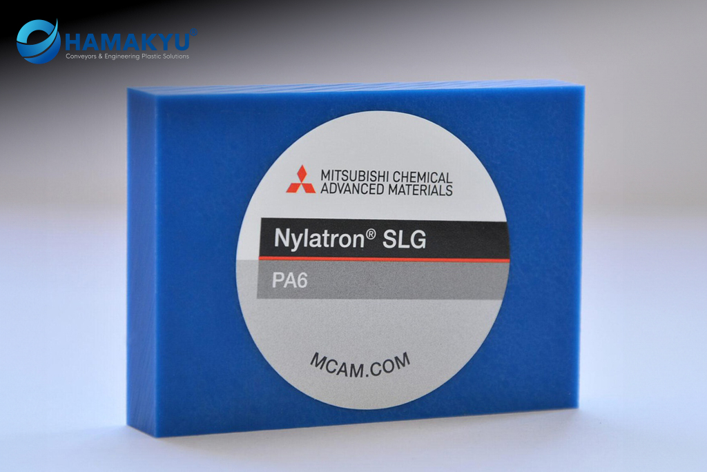 [132014258] Nylatron® SLG PA6 Blue Plate, Size:10x610x1220mm, Origin: MCAM/Belgium (Tấm, To Order Size, Màu xanh blue, 10x610x1220mm)