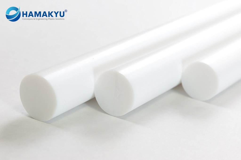 Tấm nhựa màu trắng CH Virgin PTFE kích thước 20x1000x2000mm, xuất xứ: Trung Quốc